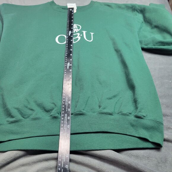 Champion Green OBU Logo Sweatshirt L Cotton/Polyester - Picture 6 of 10